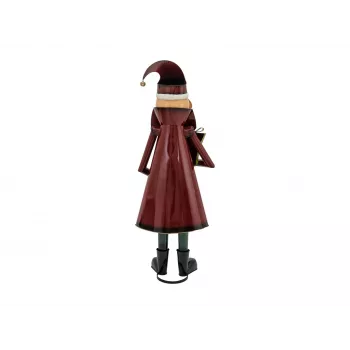 EUROPALMS Figura metálica de Papá Noel roja 150cm 83314903