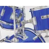 Dimavery JDS-305 Batería infantil azul con platillos y pedal de bombo