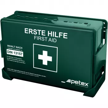 Petex Botiquín de primeros auxilios DIN 13157 270 x 85 x 180 mm verde 43924213