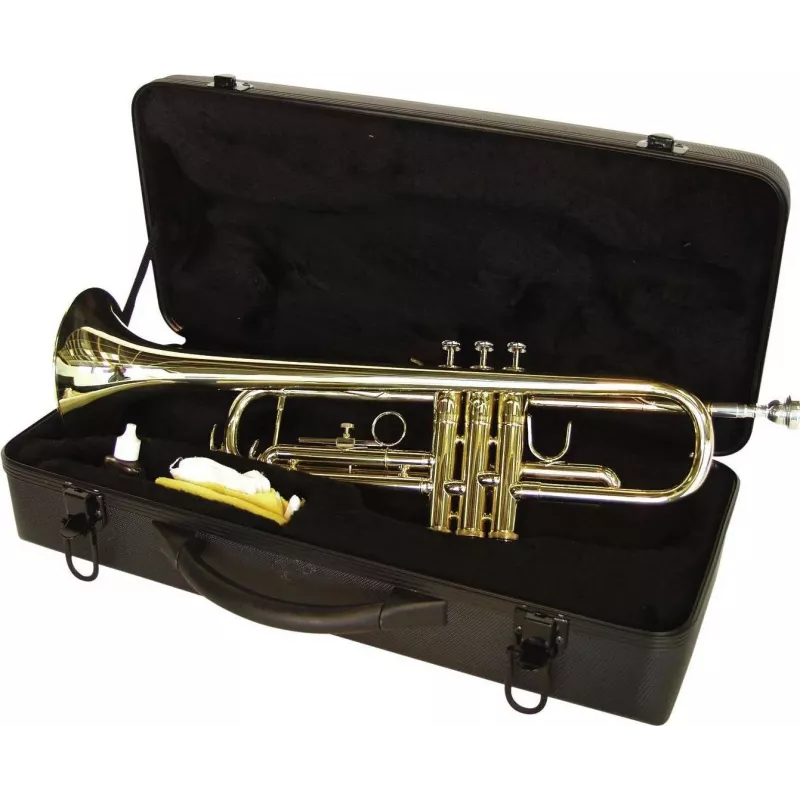 DIMAVERY TP-10 Trompeta en si bemol, lacado dorado 26503100