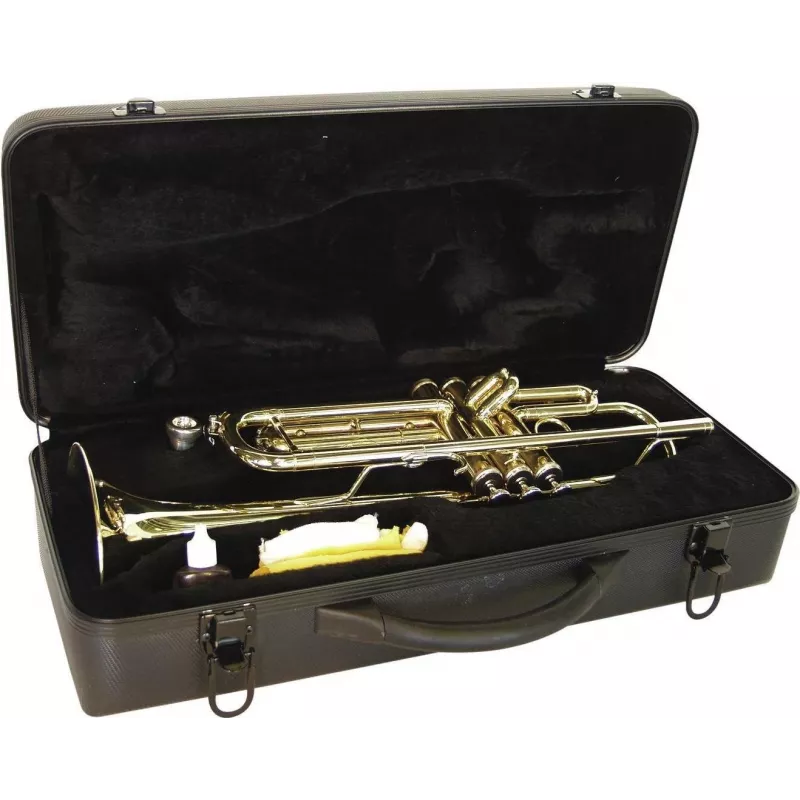 DIMAVERY TP-10 Trompeta en si bemol, lacado dorado 26503100