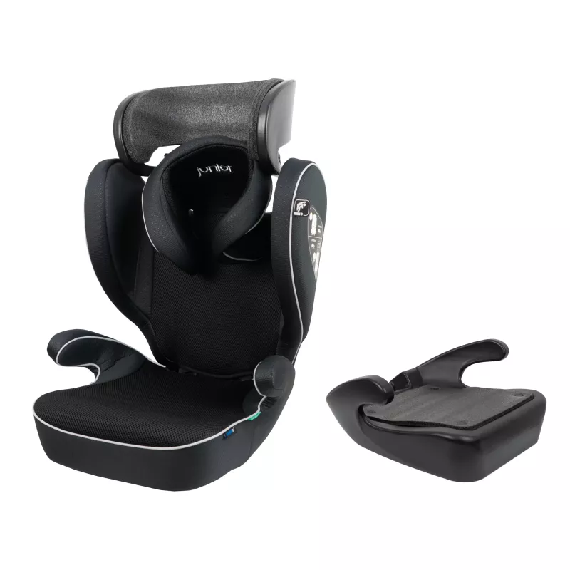 Petex Supreme Plus 1151 Silla infantil para coche ISOFIX negra HDPE ECE R129 i-Size 76-150 cm
