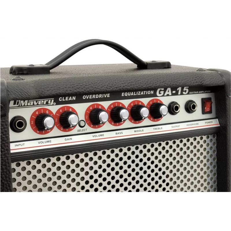 DIMAVERY GA-15 Amplificador combo para guitarra eléctrica 15W (26360120)