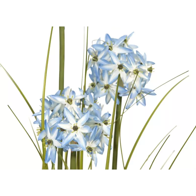 EUROPALMS planta artificial de hierba allium, azul, 120 cm 82600168