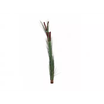 EUROPALMS Hierba artificial con espigas, verde oscuro, 152 cm 82505854