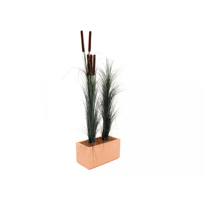 EUROPALMS Hierba artificial con espigas, verde oscuro, 152 cm 82505854