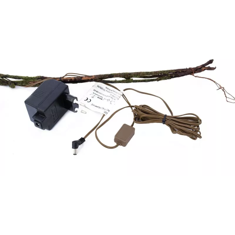 EUROPALMS Guirnalda de mirto de turbera con LED, blanca, 180 cm 83330308