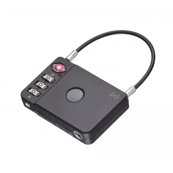 TROIKA Candado de combinación TSA para maletas TRACK & FIND LOCK (LOK26/BK) – negro