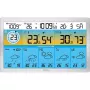 Technoline WD2500 Estación meteorológica inalámbrica con sensor exterior, control por app WiFi, compatible con hasta 3 sensores, pantalla en color