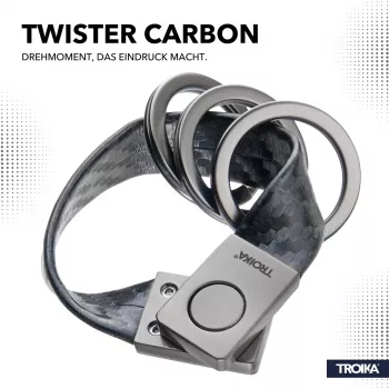 TROIKA TWISTER CARBON llavero (KRG649/CB)