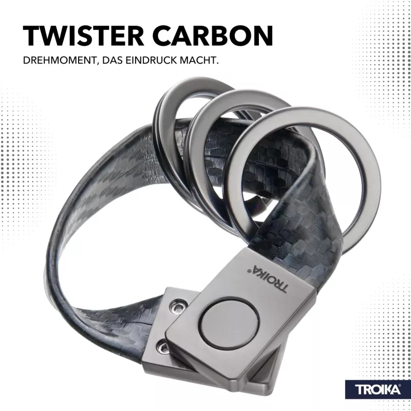 TROIKA TWISTER CARBON llavero (KRG649/CB)