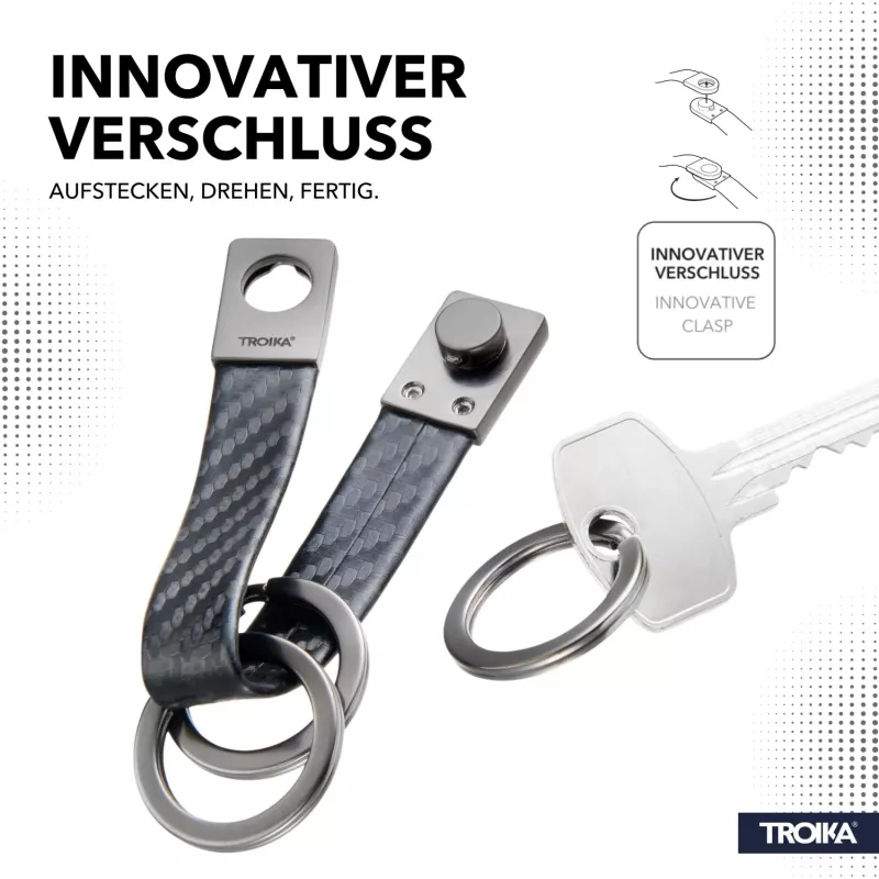 TROIKA TWISTER CARBON llavero (KRG649/CB)