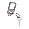 TROIKA ALVAR NERO Llavero con mosquetón, gunmetal/negro (KR26-05/GM)