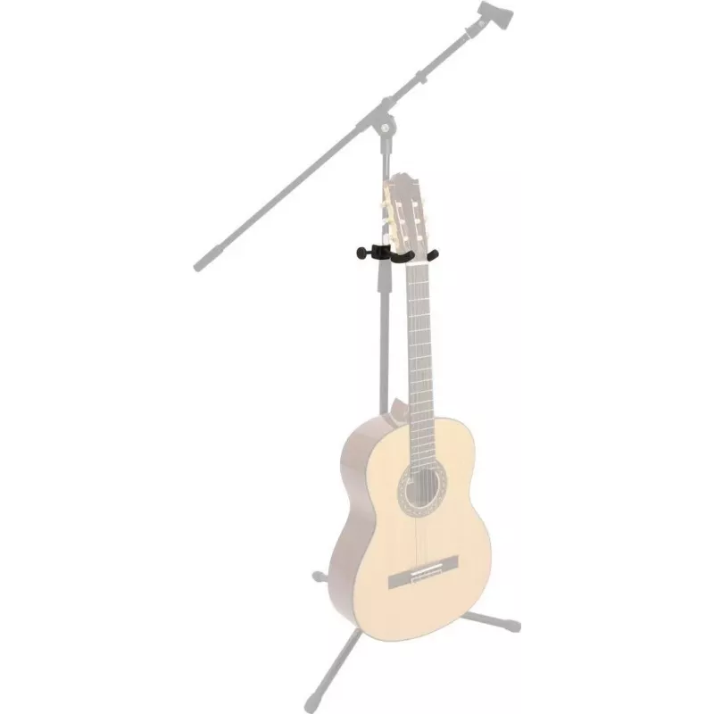 DIMAVERY Soporte de guitarra adaptador para pie de micrófono, negro 26348028