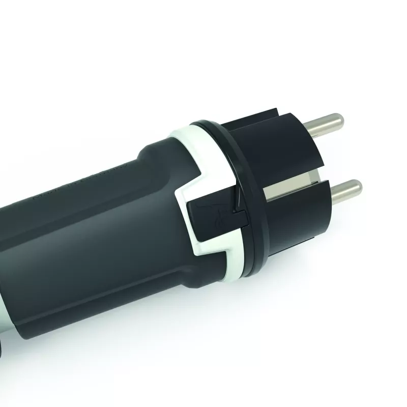 BALS 7371-1 conector macho Schuko 16A 3p 250V IP54 negro goma