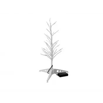 EUROPALMS Árbol de diseño con LEDs blanco cálido 40 cm a pilas (83330330)