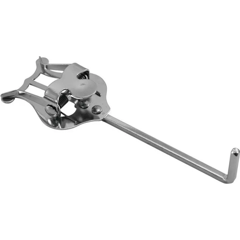 DIMAVERY lira de marcha para trompeta, metal niquelado, fijación por abrazadera, plata 26600540
