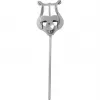 DIMAVERY lira de marcha para trompeta, metal niquelado, fijación por abrazadera, plata 26600540