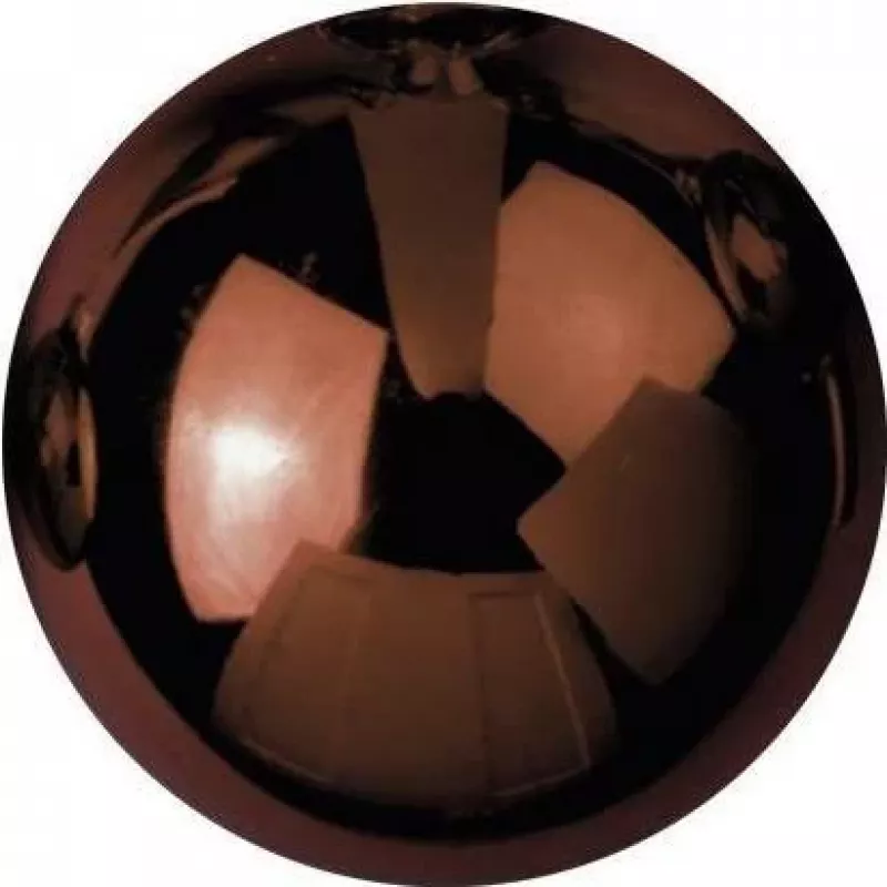 EUROPALMS Bola decorativa 3,5 cm, marrón, brillante, 48 uds. (8350129V)