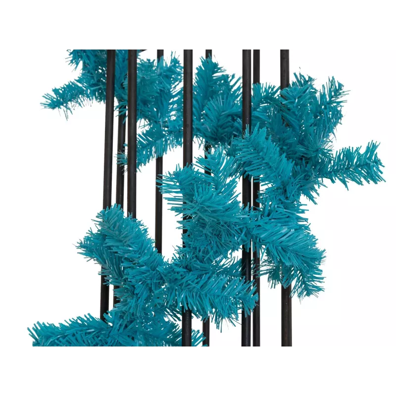EUROPALMS Guirnalda artificial de abeto turquesa 270 cm 83500413