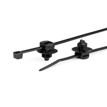 HellermannTyton T30LRFT6 Brida negra de poliamida, 260 mm x 3,3 mm, pack de 500 150-77932