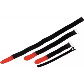 Bridas de cable de velcro ZUBEHÖR 25x300 mm negro, pack de 10 (30006030)