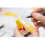 Dispensador de etiquetas manual HellermannTyton 590-00010 para WIC-Marker, amarillo