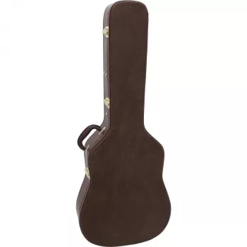 Estuche rígido para guitarra western DIMAVERY, marrón (26341018)