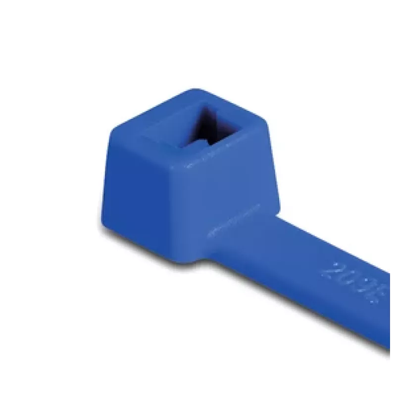 Bridas de cable estándar HellermannTyton T80L, 390 x 4,6 mm, PA66, azul, 100 uds. 116-05416