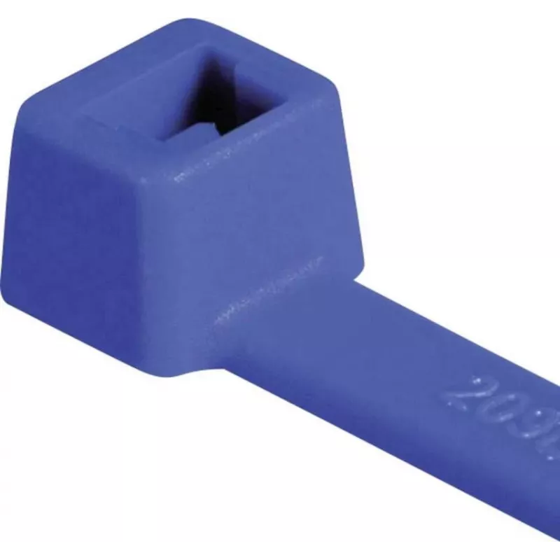Bridas de cable estándar HellermannTyton T80L, 390 x 4,6 mm, PA66, azul, 100 uds. 116-05416