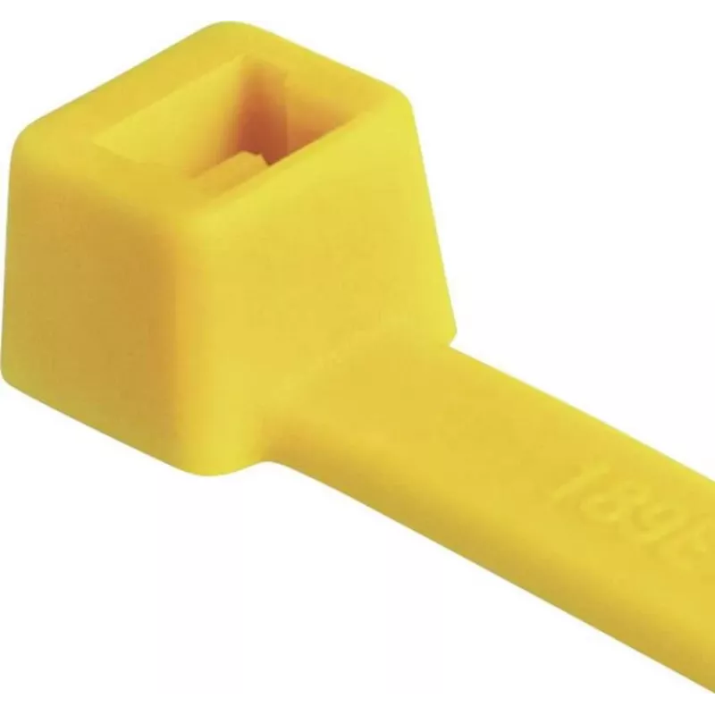 Bridas de cable estándar HellermannTyton T80R-N66-YE-C1, 210 x 4,6 mm, amarillo, 100 uds. 116-08014