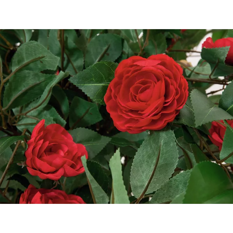 Árbol de camelias rojo con maceta EUROPALMS, planta artificial, 180 cm 82507226