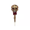 EUROPALMS Estaca de Halloween calavera, blanco/negro, 40 cm 83314628