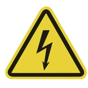 HellermannTyton Señal de advertencia peligro de tensión eléctrica WS1-A-150-YE (597-61200)