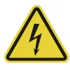 HellermannTyton Señal de advertencia peligro de tensión eléctrica WS1-A-150-YE (597-61200)