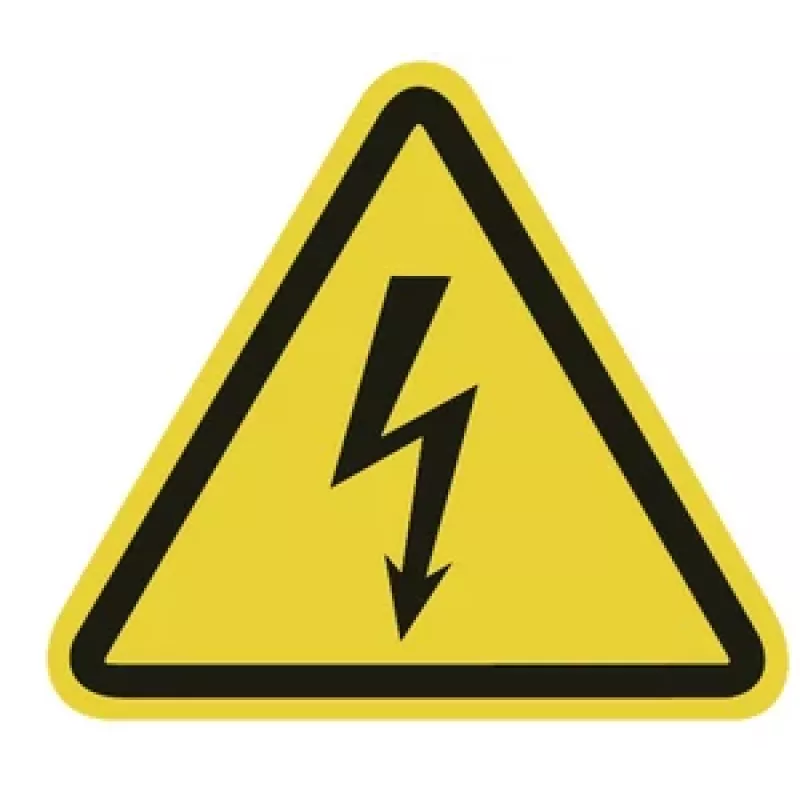 HellermannTyton Señal de advertencia peligro de tensión eléctrica WS1-A-150-YE (597-61200)