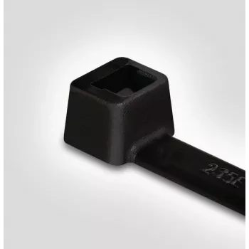 HellermannTyton T18L-HS-BK-C1 Brida, poliamida 6.6, negro, 100 mm x 2,5 mm, 100 uds.