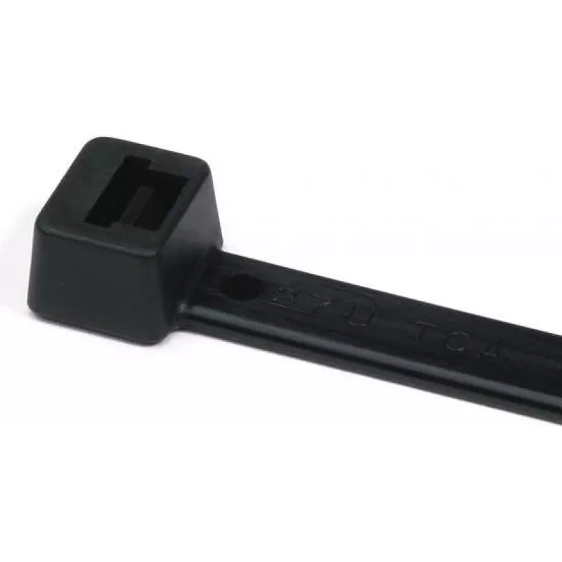 HellermannTyton T18L-HS-BK-C1 Brida, poliamida 6.6, negro, 100 mm x 2,5 mm, 100 uds.