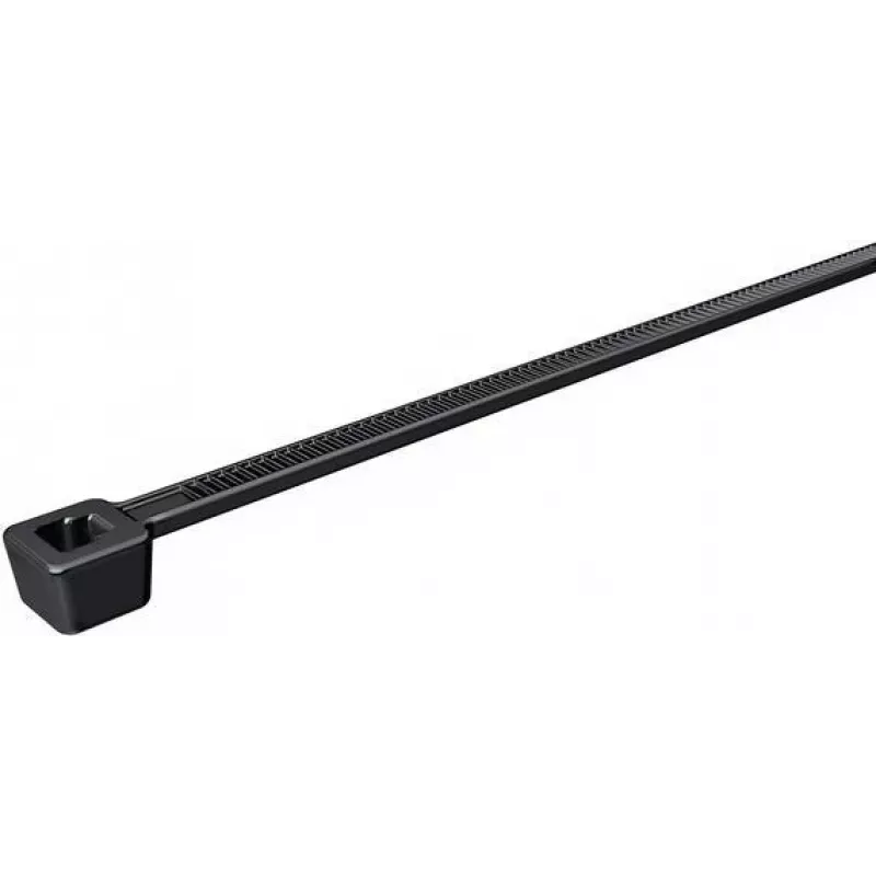 HellermannTyton T18L-HS-BK-C1 Brida, poliamida 6.6, negro, 100 mm x 2,5 mm, 100 uds.