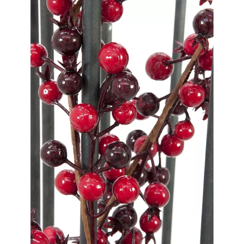 EUROPALMS Guirnalda artificial de bayas mixtas, 180cm, rojo 83500501