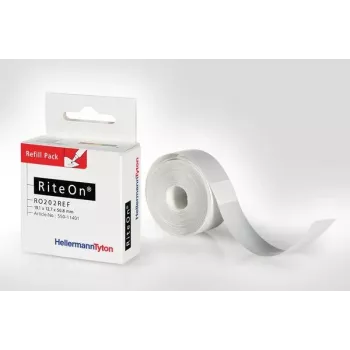 HellermannTyton RiteOn Recambio de etiquetas blanco 100 por hoja (550-71401)