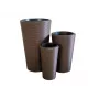 EUROPALMS India Juego de macetas decorativas, 3 tamaños, efecto piedra gris, interior/exterior 83011268