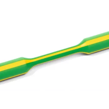 HellermannTyton TREDUX Tubo termorretráctil 3:1 12 mm a 4 mm verde/amarillo 1 m 10 uds.