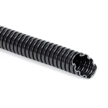 HellermannTyton HG-SW11 PA6 BK 50 Tubo protector, 8,5 mm de diámetro nominal, negro, 50 m