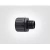 HellermannTyton HG25-S-M25 PA66 BK 10 conector recto, rosca M25, canal de 25 mm, negro