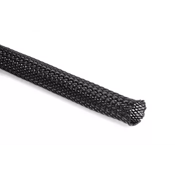 HellermannTyton Helagaine HEGWS funda trenzada, poliéster, negro, 30 mm, 10 m 170-80250