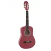 Dimavery AC-303 guitarra clásica 1/2 rosa con funda