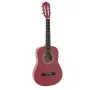 Dimavery AC-303 guitarra clásica 1/2 rosa con funda