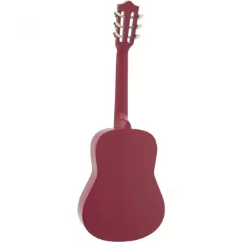 Dimavery AC-303 guitarra clásica 1/2 rosa con funda