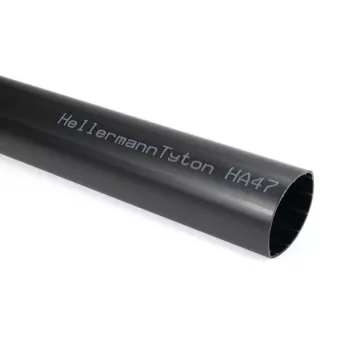 HellermannTyton HA47 tubo termorretráctil de pared gruesa con adhesivo, de 13 mm a 4 mm, negro 321-50130